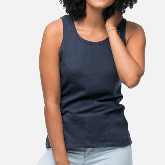 Banana Republic Tops - Banana Republic Women's Refined Cotton Tank Navy Blue